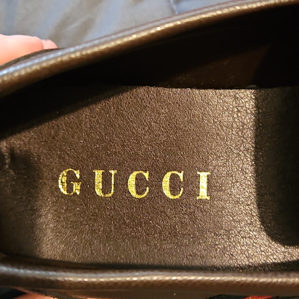 Gucci Chocolate Brown Leather Loafer Dress Shoes Size 10 - Picture 3 of 6